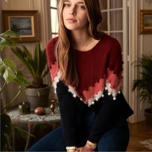 Sezane Elie knit jumper sweater NWT